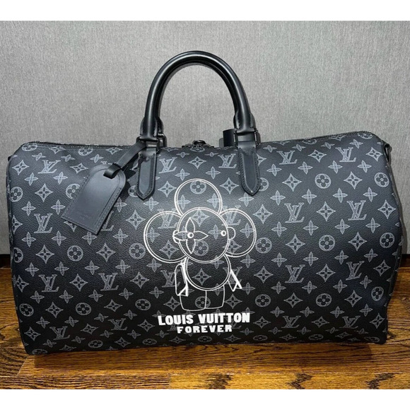 Louis Vuitton Keepall Bandouliere 50 Vivienne Eclipse Duffle Weekend Travel Bag - Picture 2 of 10